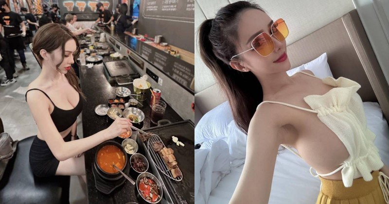 【WPT扑克】韓式燒肉驚見「爆乳正妹」用餐！「雲嫣」挺雪白F奶大吃肉肉，路人看不停