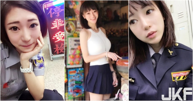 【WPT扑克】她在桃園！「大眼正妹女警」太甜美！制服下隱藏版「白嫩美乳」讓人大喊：想被攔查！