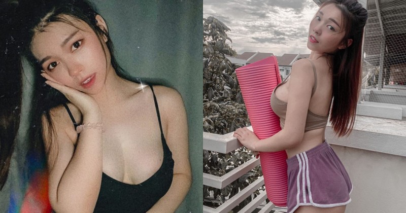 【WPT扑克】大馬正妹「瑋兒」陽台做瑜伽，「渾圓雪乳」半塊溢出風景宜人，網友直呼：鄰居天天偷看