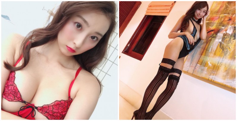 【WPT扑克】腿時計「巨乳寫真女星」緒方咲極限裸露，最少布料最多刺激的每日報時