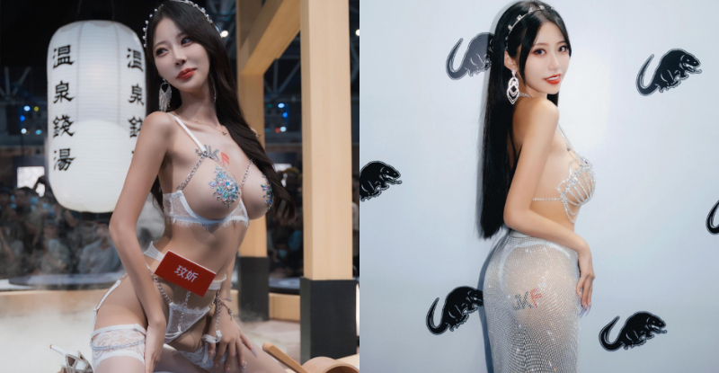 【WPT扑克】大尺女神「玟妡」猛乳巡場，「半透蜜臀」櫥窗全方位征服！