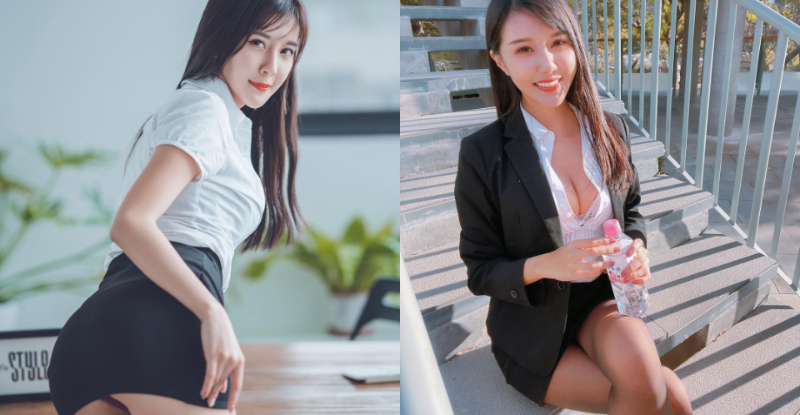 【WPT扑克】長腿OL「羽晴Min」襯衫跳出「軟嫩美乳」，絲襪玉腿讓同事想一起加班