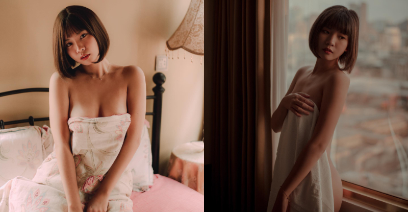 【WPT扑克】短髮少女「果果寶寶」私密床照曝光，「深厚事業線」讓粉絲失眠！