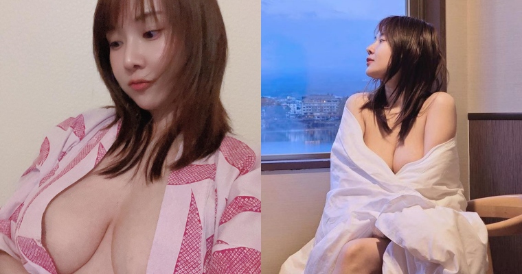 【WPT扑克】富士山很美，但她更美！「巨乳網紅」半裸掉出雪白雙峰更搶眼