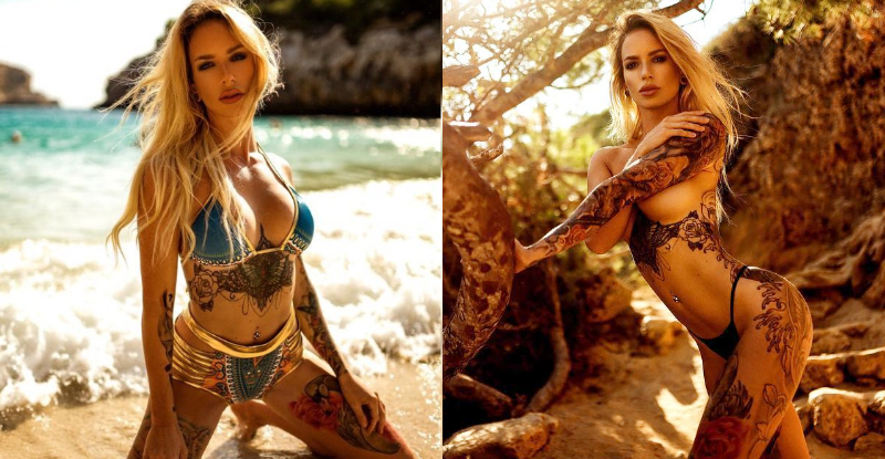 【WPT扑克】不穿也不會被發現…「瑜珈正妹」大面積紋身極反差　性感又狂野很帶勁