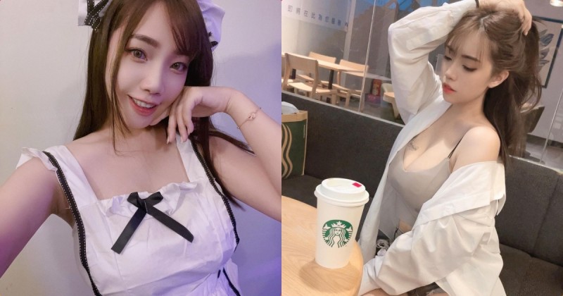 【WPT扑克】喝星巴克的低胸裝正妹「葆葆」，「細長美腿」電暈客人了！