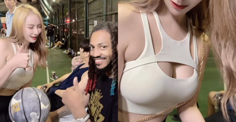 【WPT扑克】抖起奶！巨乳御姊「丁丁」多球扣籃，「乳語溝通」老外爽笑讚爆！