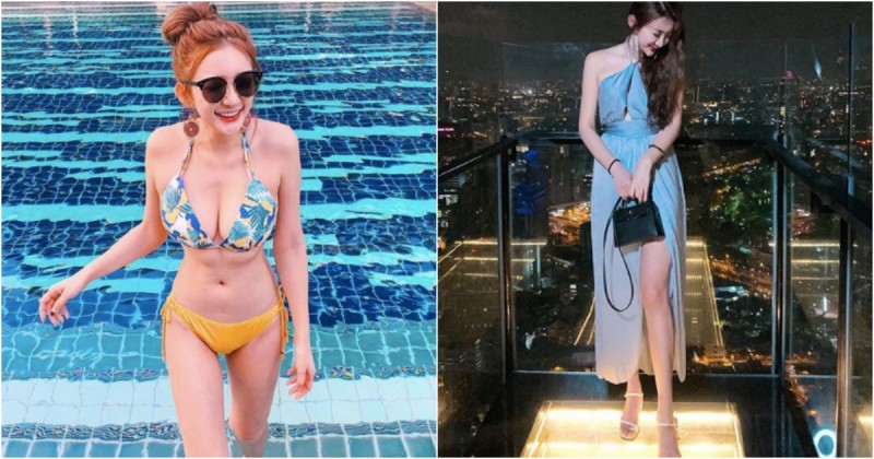 【WPT扑克】台灣正妹「溫蒂」泰國度假好放縱 空中酒吧火辣小禮服「美腿藏不住」！