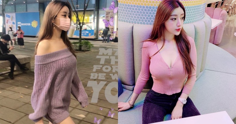 【WPT扑克】車頭燈好挺！信義區街頭出現「粉色口罩辣妹」，原來是「地表最強美乳女神」!