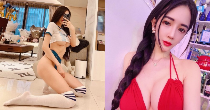 【WPT扑克】「長腿正妹」居家看足球，迷你球衣露出「兩顆白球」，網友都沸騰啦！