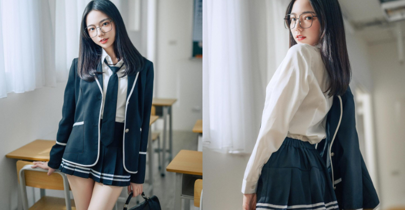 【WPT扑克】校花眼鏡妹「啾啾」入園超亮眼，「裙底美腿」讓全校都延畢！