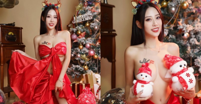 【WPT扑克】拆禮物囉！性感小野馬「玟妡WenHsin」胸前繫緞帶　好孩子才能拆！