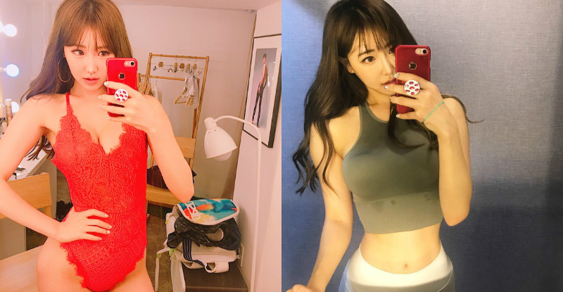 【WPT扑克】「長腿正妹」上健身房，超短上衣大秀「白嫩蟻腰」，一旁同學無法專心啦！