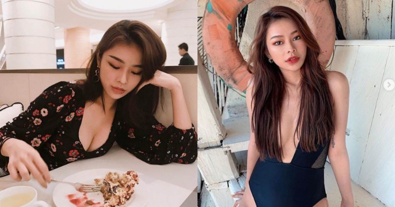 【WPT扑克】正妹Coco低頭用餐「深溝現形」，誘人事業線讓客人都心動了！