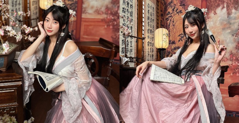 【WPT扑克】女神「比特啾啾」穿復古漢服超美　粉絲搶著找媒婆去提親啦！