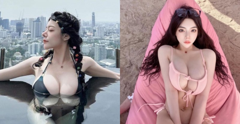 【WPT扑克】超猛泳裝秀！巨乳甜心「棠棠」一下水就出現兩個G級浮球！