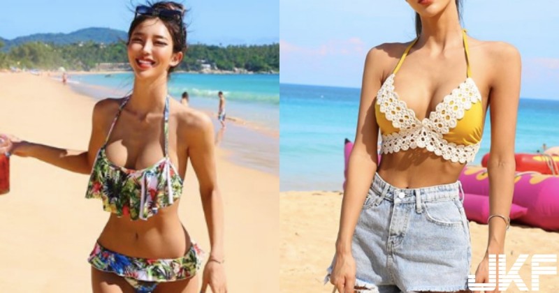 【WPT扑克】頭燈比太陽閃！「巨乳長腿正妹」沙灘曬比基尼，不科學「飽滿頭燈」遊客視線逐漸母湯！