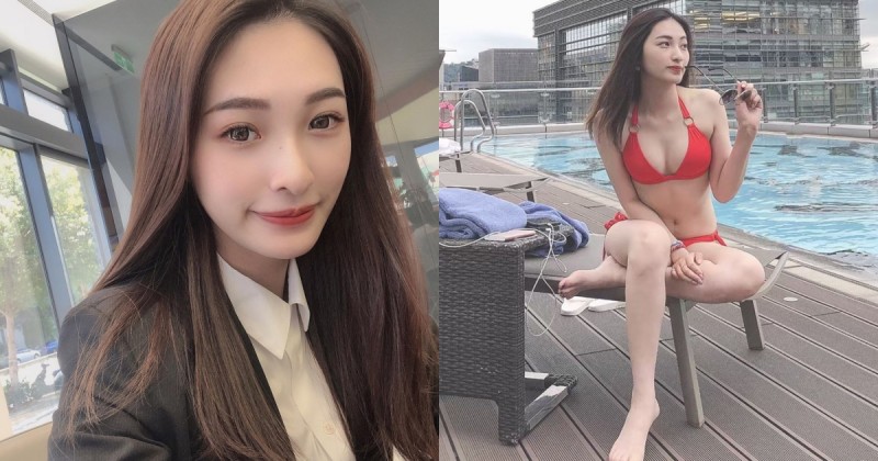 【WPT扑克】台中Nissan超正女業務「鐿婷」，OL制服脫掉好驚喜，「雪白美胸」養眼到想多買幾台！