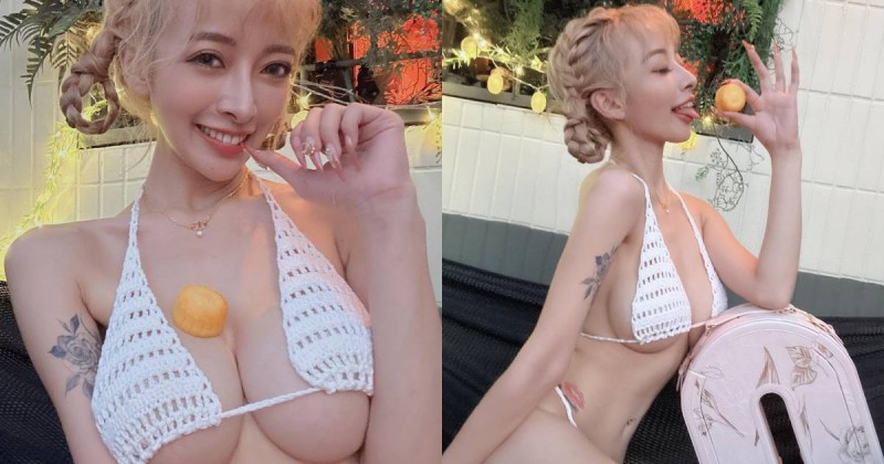 【WPT扑克】巨乳甜心「嵐芯語」中秋請吃大月餅！「雪白渾圓」的雙球聚集人心！