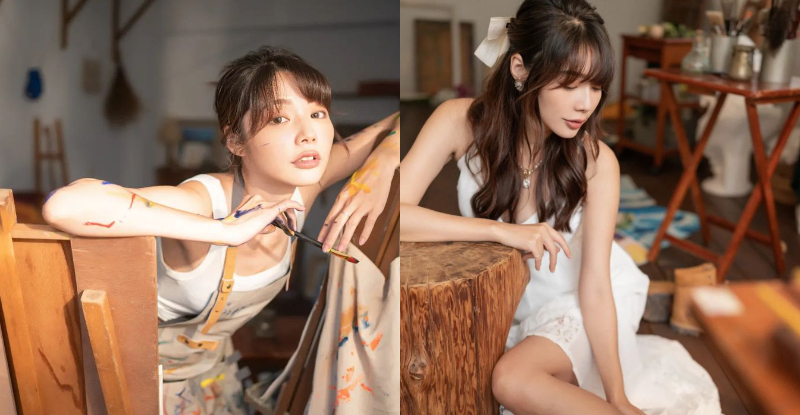 【WPT扑克】非常好色！甜美小畫家「凱西馬鈴薯」揮筆不忘展「白嫩玉腿」，網友讚：甜度太高