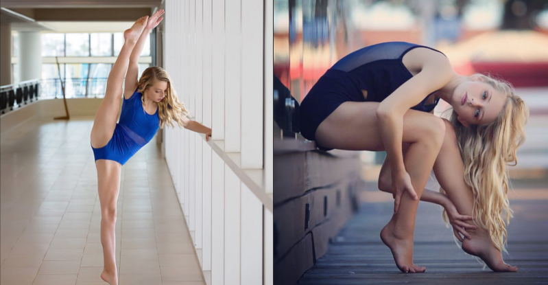 【WPT扑克】半空一字馬！「體操正妹」筋骨超嫩Q 高難度姿勢讓人忍不住想一起試試