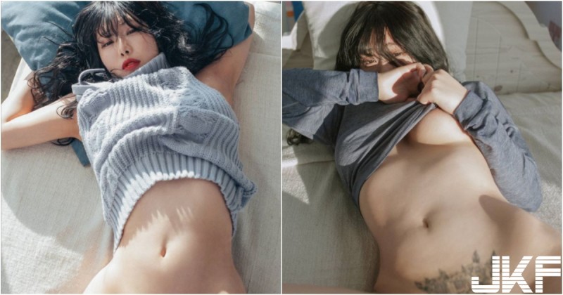 【WPT扑克】天剛亮就撒嬌！「女友系大奶妹」只穿毛衣躺平！「白嫩肉體」整個攤在眼前啦！