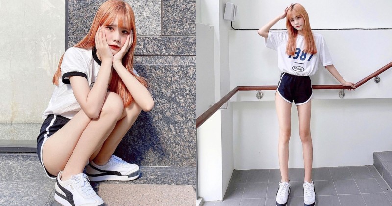 【WPT扑克】超逆天辣妹腿！啟英高中美腿學生妹「安琪」，超短真理褲讓腿控都受不了啦！