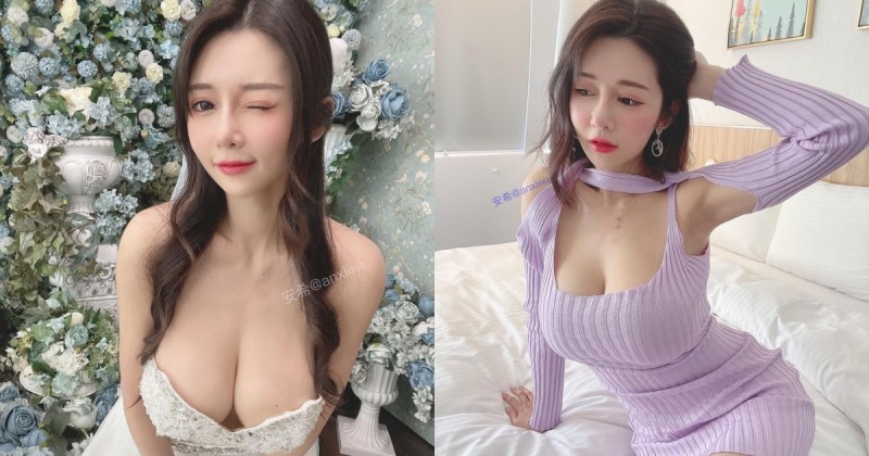 【WPT扑克】甜心正妹安希Anxi化身「巨乳新娘」，挺「32F豪乳」甜喊粉絲：老公～