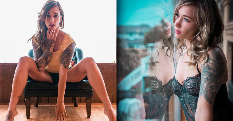 【WPT扑克】霸氣外露！刺青妹大開ㄇ字腿性感到不行　「渾圓側乳」白嫩感太跳Tone