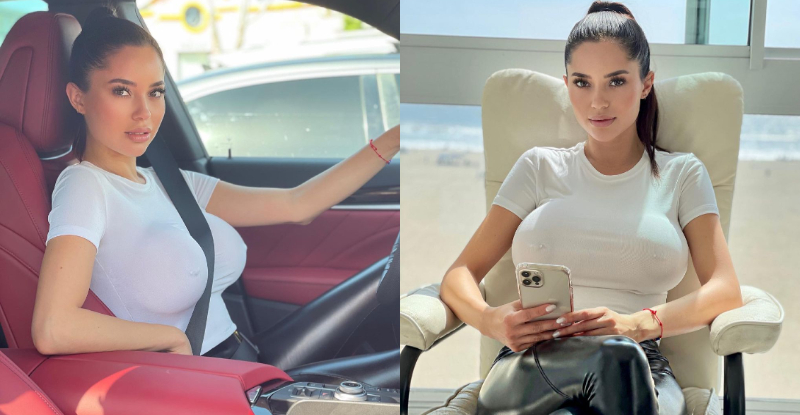 【WPT扑克】爆乳網紅開車自備「安全氣囊」　衣服底下什麼都沒穿…渾圓飽滿好安心