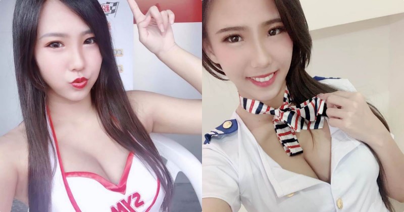 【WPT扑克】正妹釉釉Emily「化身美乳空姐」，解開扣子蹦出「性感事業線」！