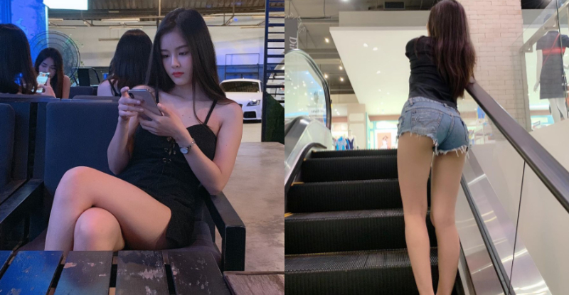 【WPT扑克】百貨公司驚見小熱褲長腿妹　蜜臀微笑線隨仰角逐漸清晰　網：夠邪惡