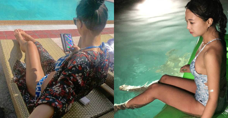 【WPT扑克】清純正妹挑戰極限！背心奶衣登頂鋒「可愛圓乳」不斷晃動，白嫩蟻腰好動感！