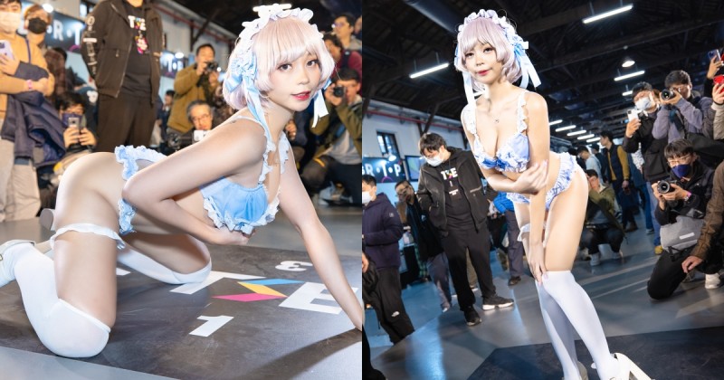 【WPT扑克】精靈系Coser「仁美」連續三天高人氣！「巨乳翹臀」讓粉絲近距離狂攝