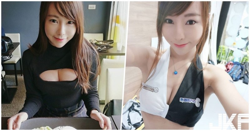 【WPT扑克】惹火正妹「挖空爆乳衣太搶眼」，火辣用餐畫面，隔壁客人都心動了！