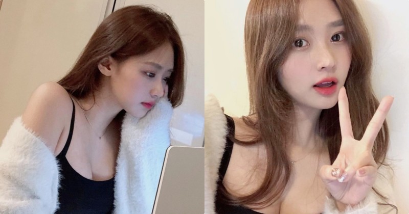 【WPT扑克】好童顏！用電腦的「迷人深溝正妹」，「飽滿雙乳」太讓人心動！