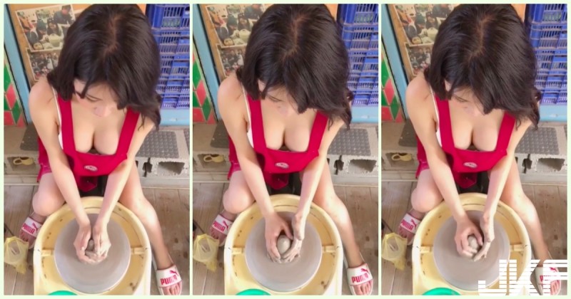 【WPT扑克】技術很棒！瘋傳「圍兜爆奶妹」真的太會搓了啦！超壞壞「邪惡畫面」讓人受不了…