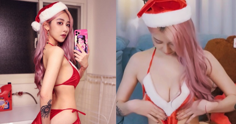 【WPT扑克】聖誕福利！「美麗妄娜」示範讓男人心動的 7 種套裝！「誠意一擠」炸深溝