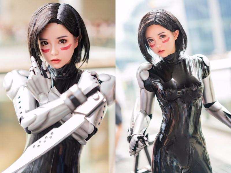 【WPT扑克】卡哇伊Coser「六二二同學」神還原戰鬥天使艾利塔　那超寫實金屬感真是太讚