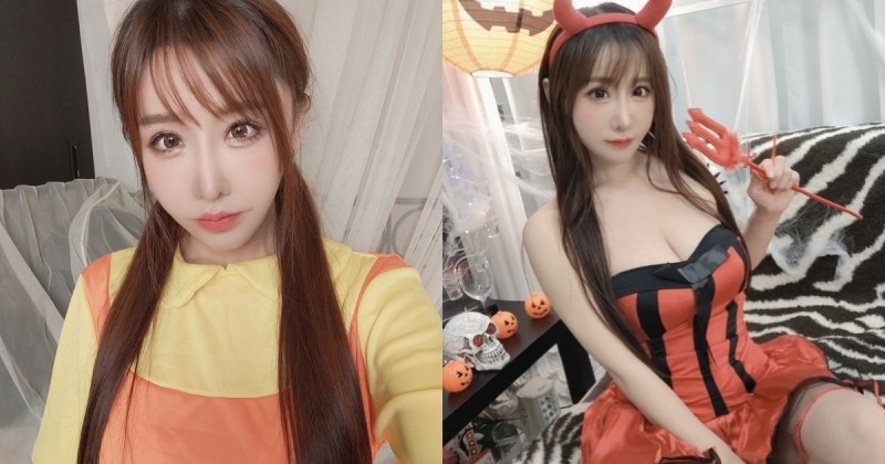 【WPT扑克】星野優萬聖節cos「木頭人娃娃」，甜美雙馬尾萌度爆表，偷藏34G兇猛尺寸！