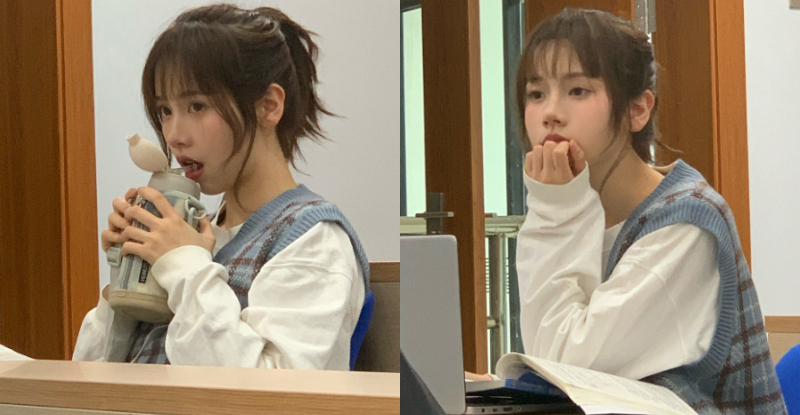 【WPT扑克】同學…妳好正！網友偷拍正妹課堂放空　氣質美照PO上網尋人求認識…