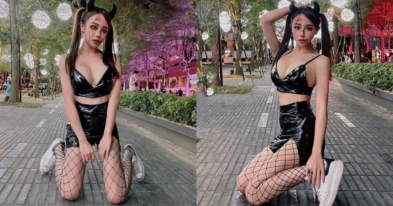 【WPT扑克】萬聖夜街頭出沒「爆乳小惡魔」！超嗆辣魔鬼身材＋性感網襪，讓人甘願出賣靈魂！