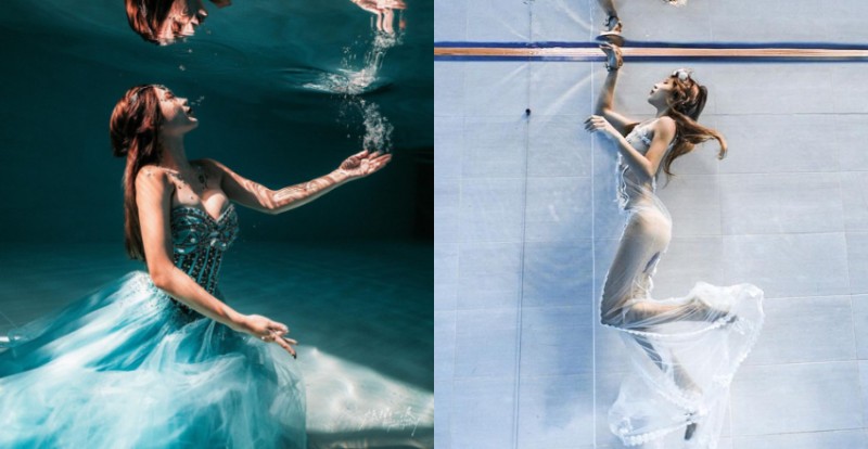 【WPT扑克】潛水教練「柔e」人魚公主姿態好優雅　水底下的火辣身材太性感