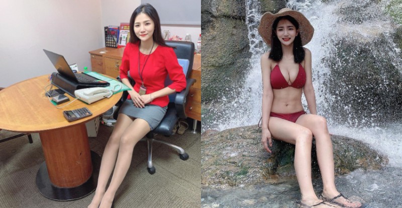 【WPT扑克】台新正妹行員「林小欣」制服底下隱藏飽滿美乳身材　網友：想存兩億給她