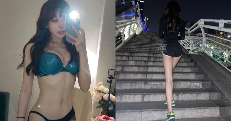 【WPT扑克】天橋上驚見「熱褲長腿正妹」！細腰翹臀「逆天比例」太犯規，正面美乳也超辣！