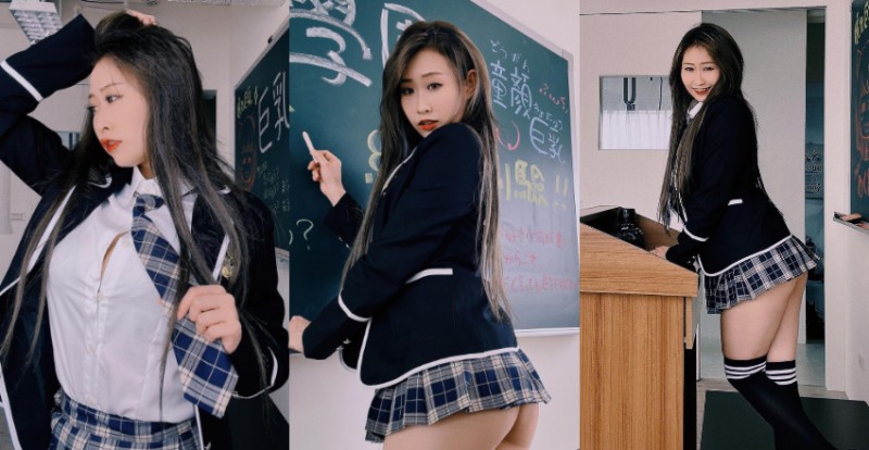 【WPT扑克】最辣保母「Ｑuilla奎拉」變成不良少女　制服上下都失守果然夠壞！