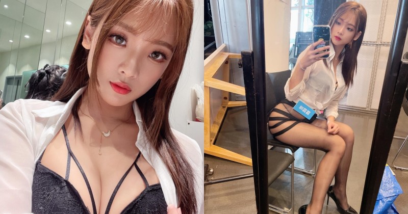 【WPT扑克】老闆好！正妹OL「露露咪」開工就開始辣 超心機窄裙大露美臀黑絲