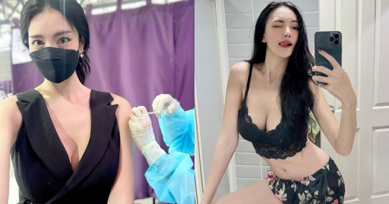 【WPT扑克】「白皙巨乳妹」打疫苗自拍也超正！「女神級臉蛋」和細腰長腿誰能不心動！