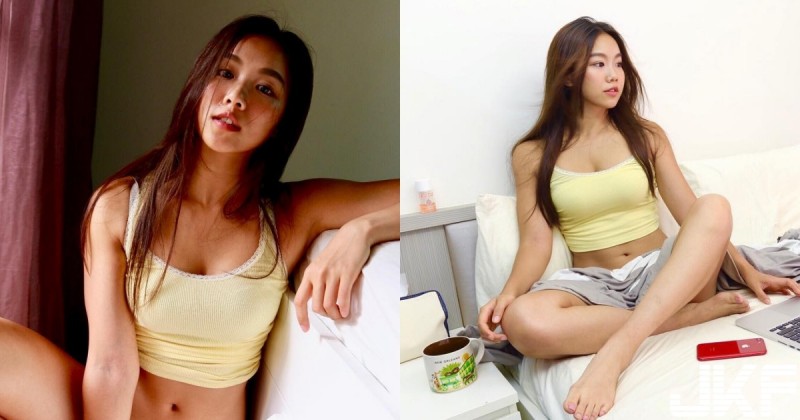 【WPT扑克】這身材真的太邪惡～健身網美「小薇」身材前凸後翹不得了，居家服超低胸性感外洩