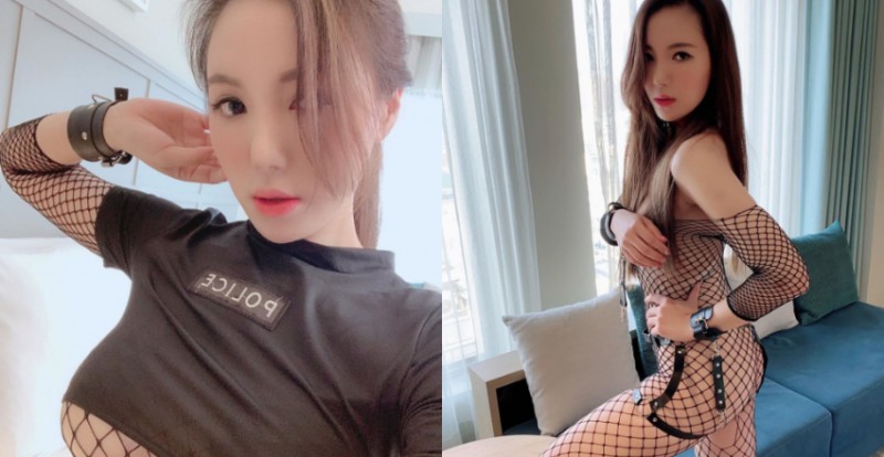 【WPT扑克】火辣小妖精「Luna瀅瀅」性感網襪好狂野　飽滿下乳大方放送